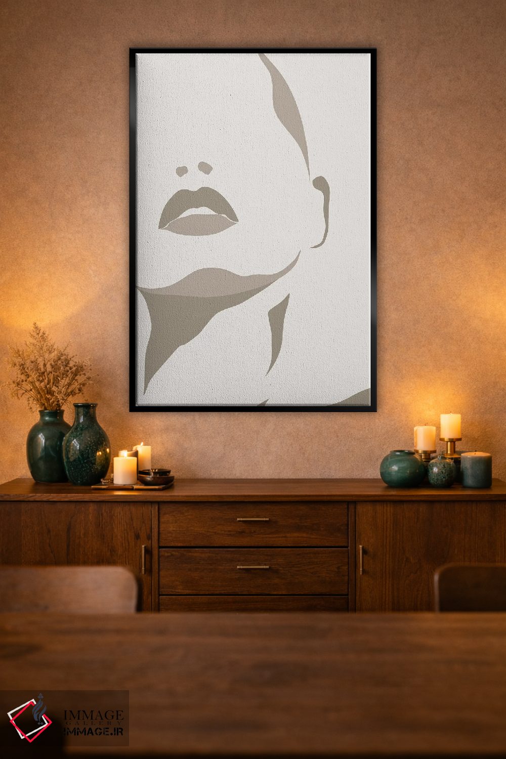 تابلو مینیمال زن مغرور اثر اینکادو - D2B