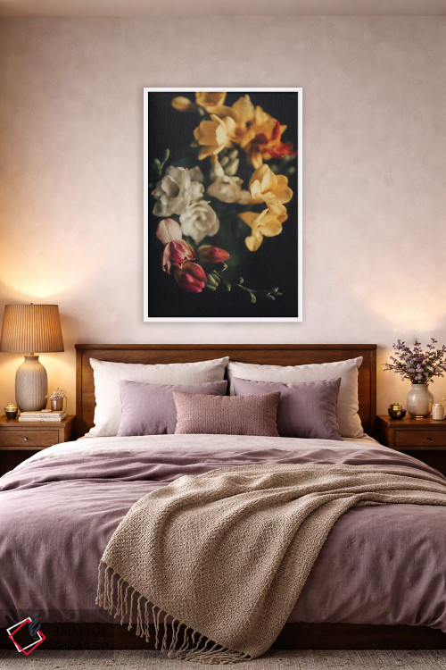 تابلو دکوراتیو دسته گل بهاری اثر اینگرید بدوز - D2W