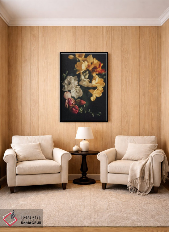 تابلو دکوراتیو دسته گل بهاری اثر اینگرید بدوز - D3B