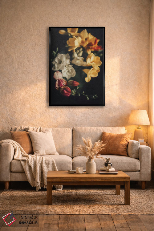 تابلو دکوراتیو دسته گل بهاری اثر اینگرید بدوز - D4B