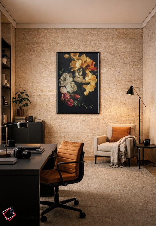 تابلو دکوراتیو دسته گل بهاری اثر اینگرید بدوز - D6B