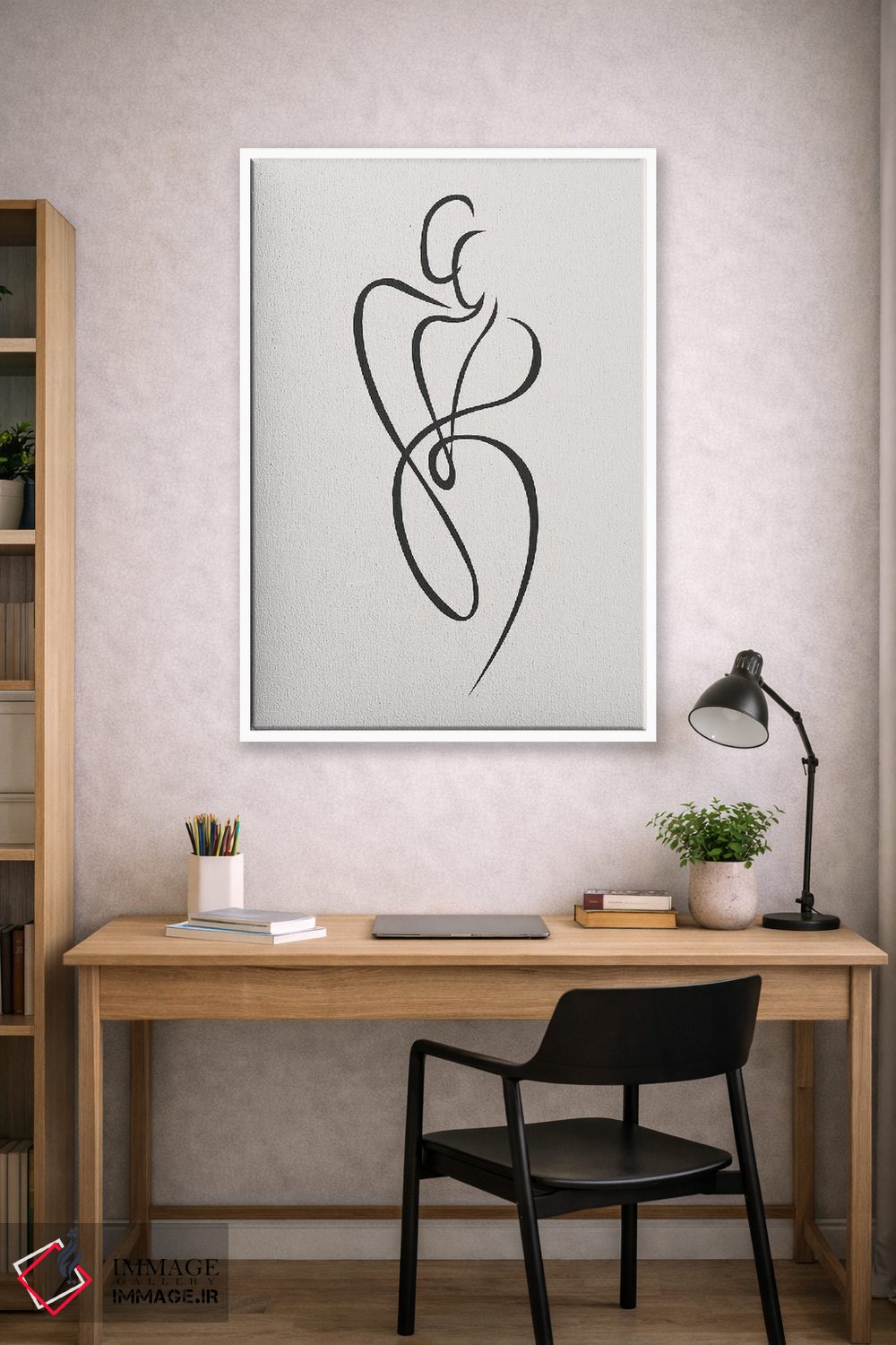 تابلو مینیمال پشت هر مرد قوی اثر اینکادو - D1W