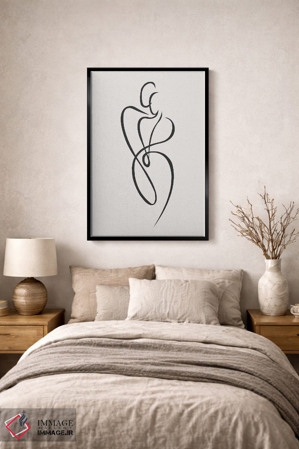 تابلو مینیمال پشت هر مرد قوی اثر اینکادو - D2B