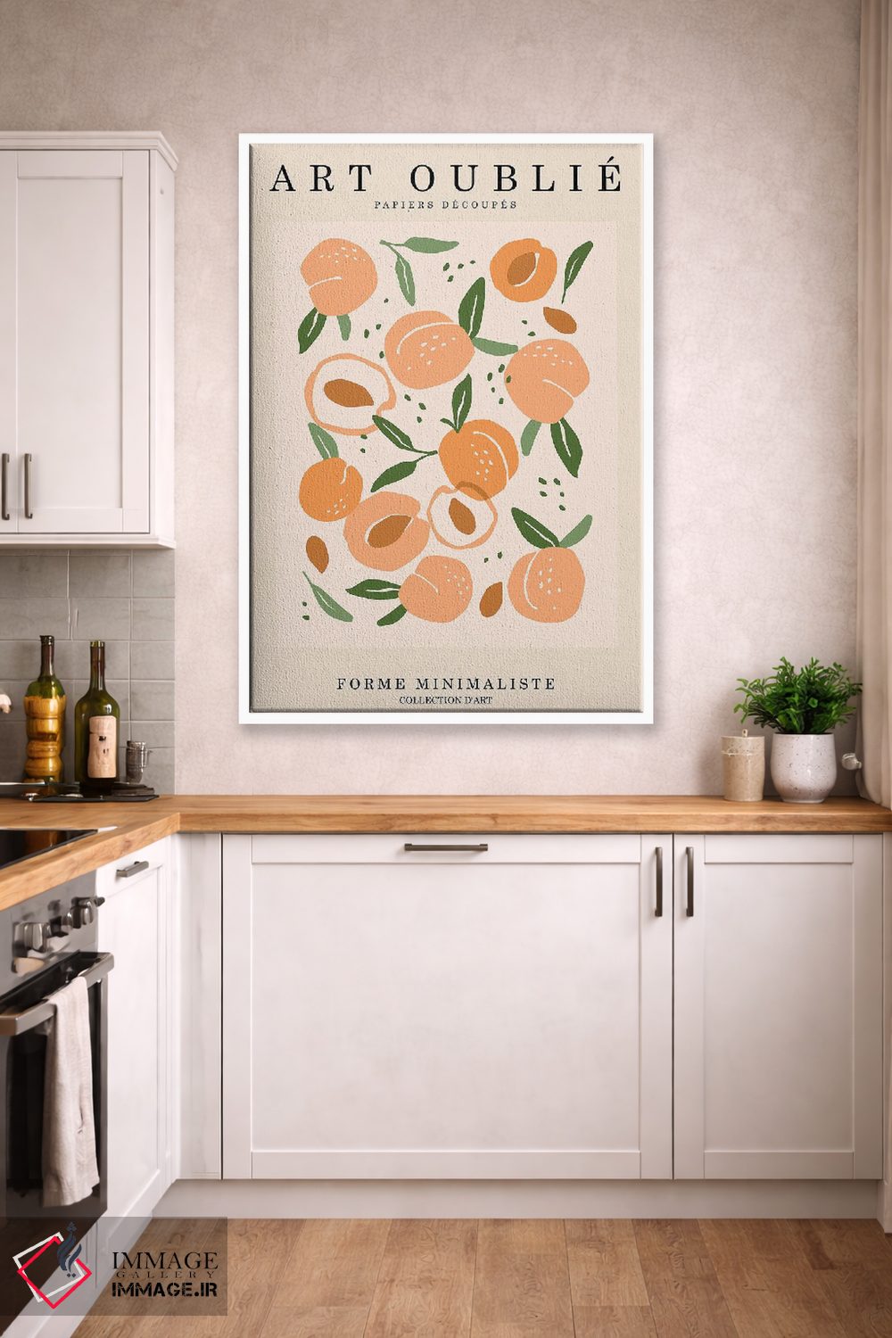 تابلو مدرن الگوی هلویی اثر اینکادو - D2W