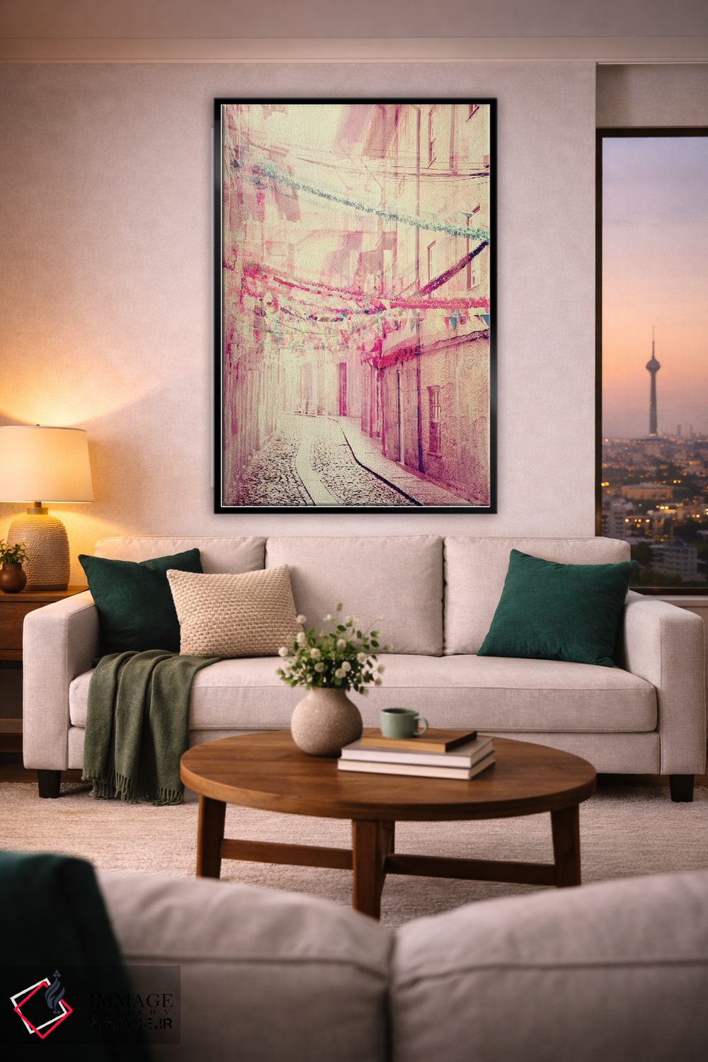 تابلو دکوراتیو مهمانی خیابانی اثر اینگرید بدوز - D2B