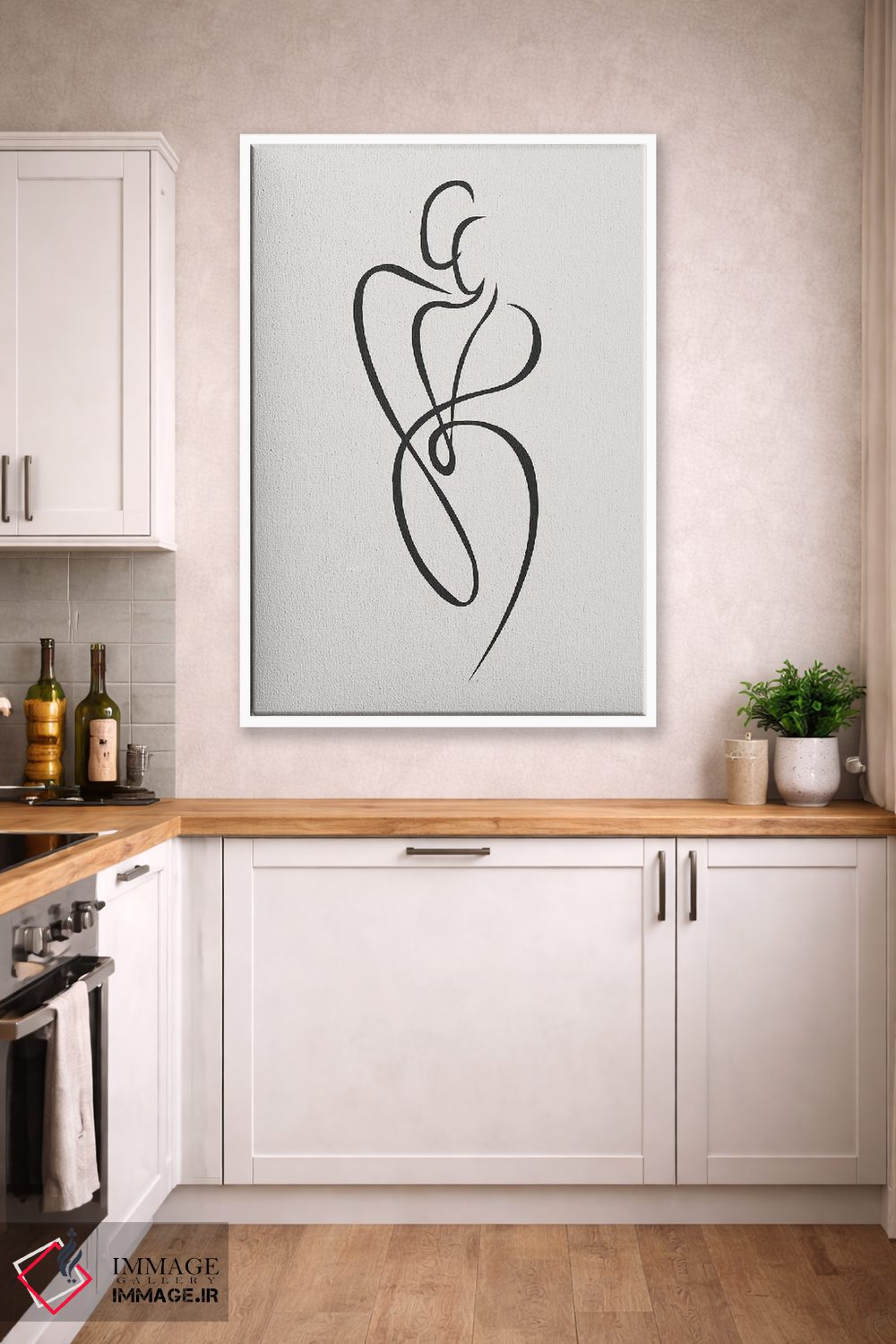 تابلو مینیمال پشت هر مرد قوی اثر اینکادو - D3W