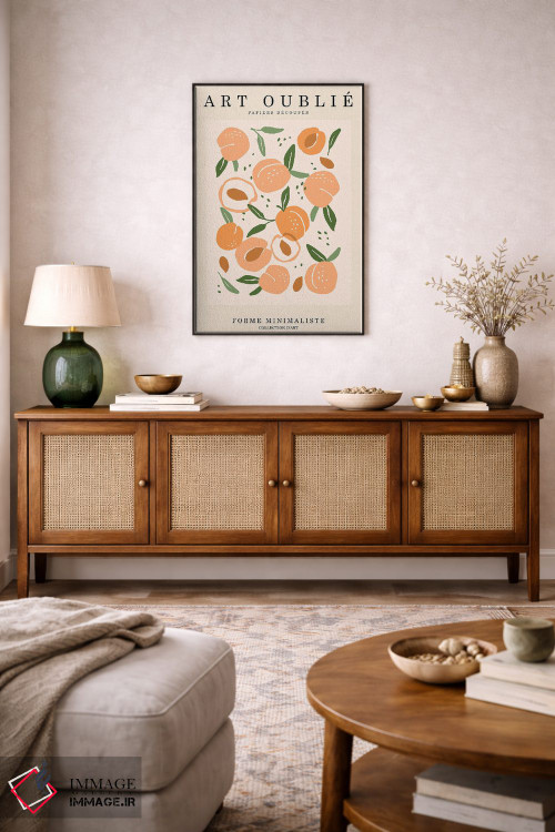 تابلو مدرن الگوی هلویی اثر اینکادو - D3B