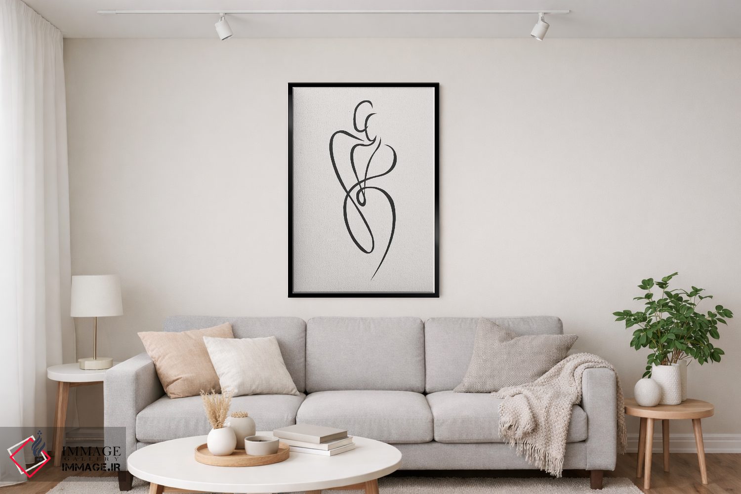 تابلو مینیمال پشت هر مرد قوی اثر اینکادو - D4B