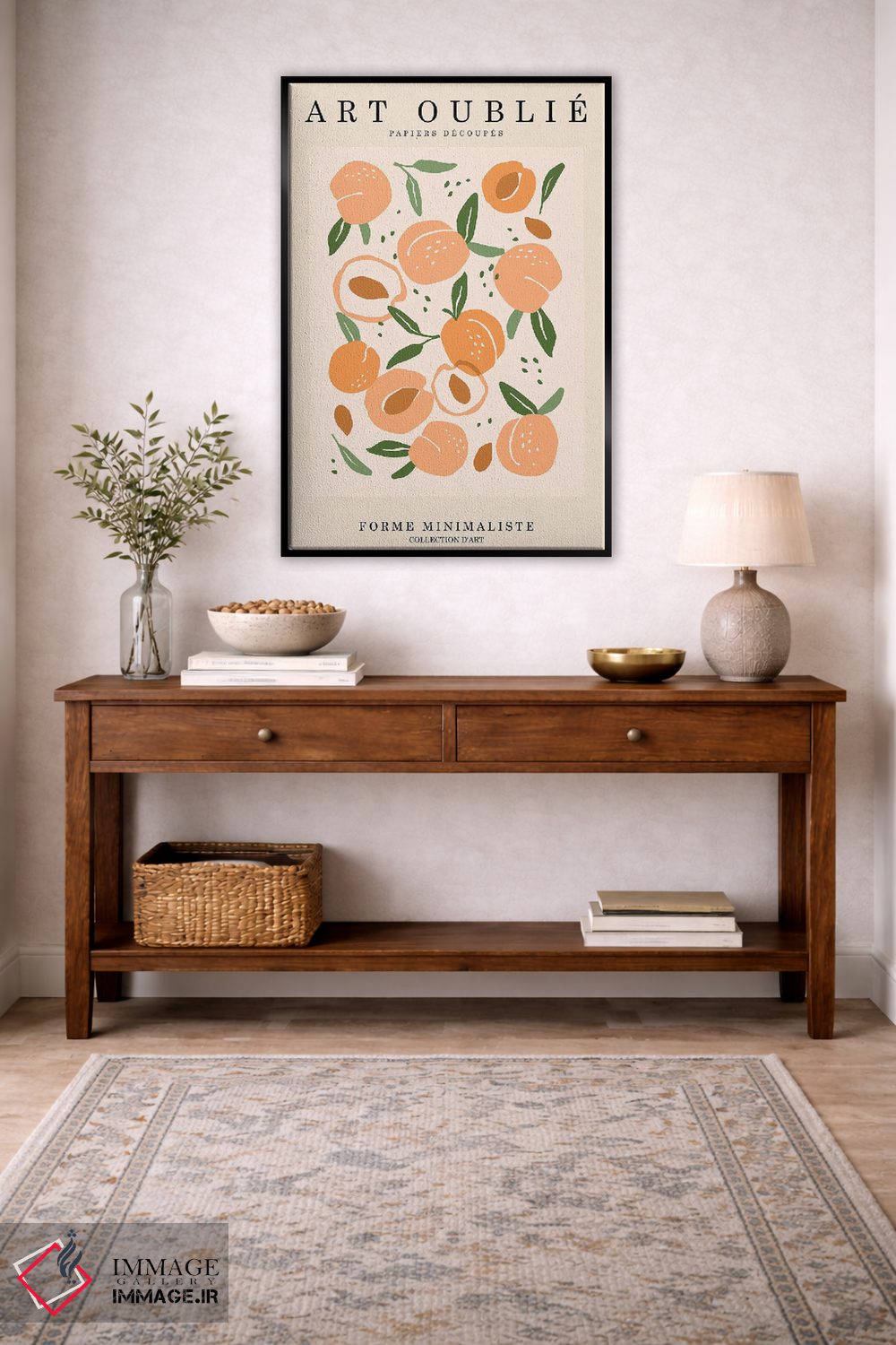 تابلو مدرن الگوی هلویی اثر اینکادو - D4B