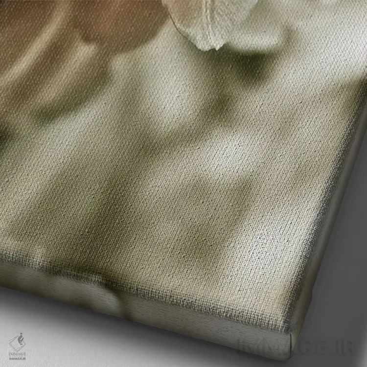 تابلو مدرن سوسن سفید استارگیزر II اثر اینکادو - نمای نزدیک بافت بوم