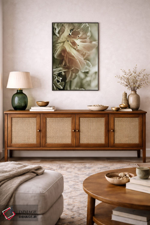 تابلو مدرن سوسن سفید استارگیزر II اثر اینکادو - D3B