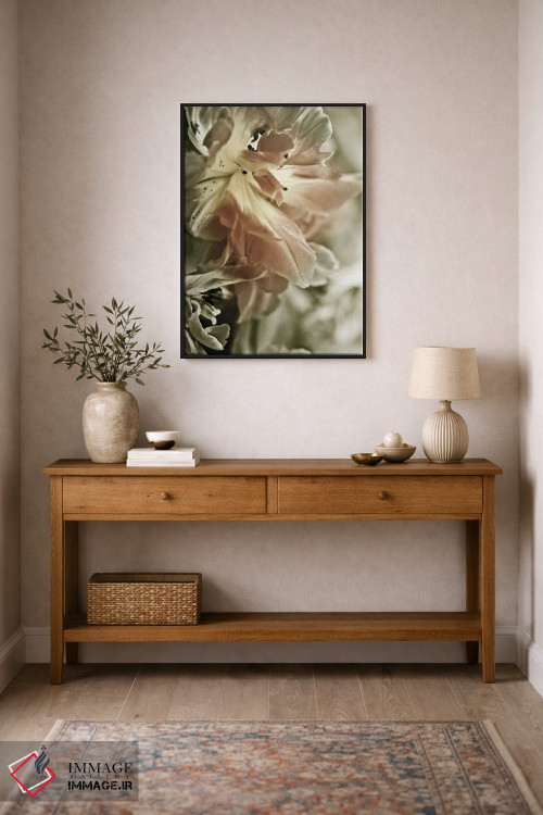 تابلو مدرن سوسن سفید استارگیزر II اثر اینکادو - D2B