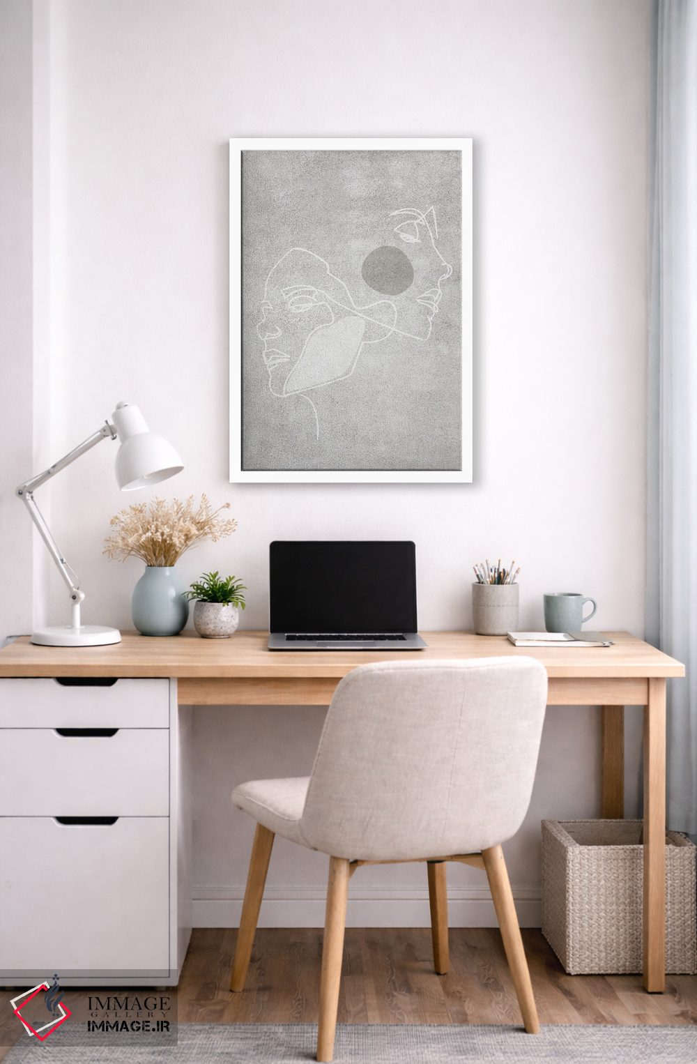 تابلو مینیمال دو چهره اثر اینکادو - D5W