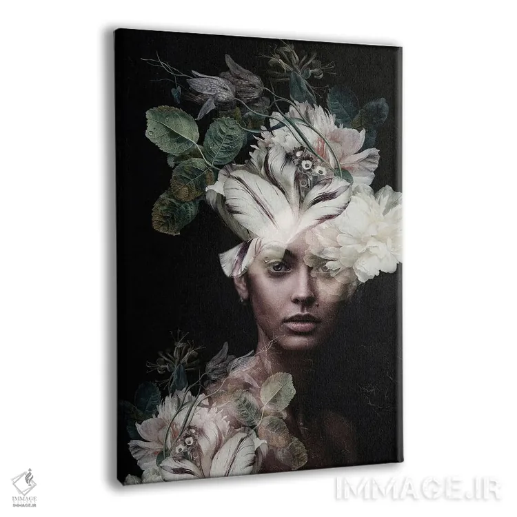 تابلو دکوراتیو زن گیاه شناس II اثر اینکادو - نمای پرسپکتیو محصول