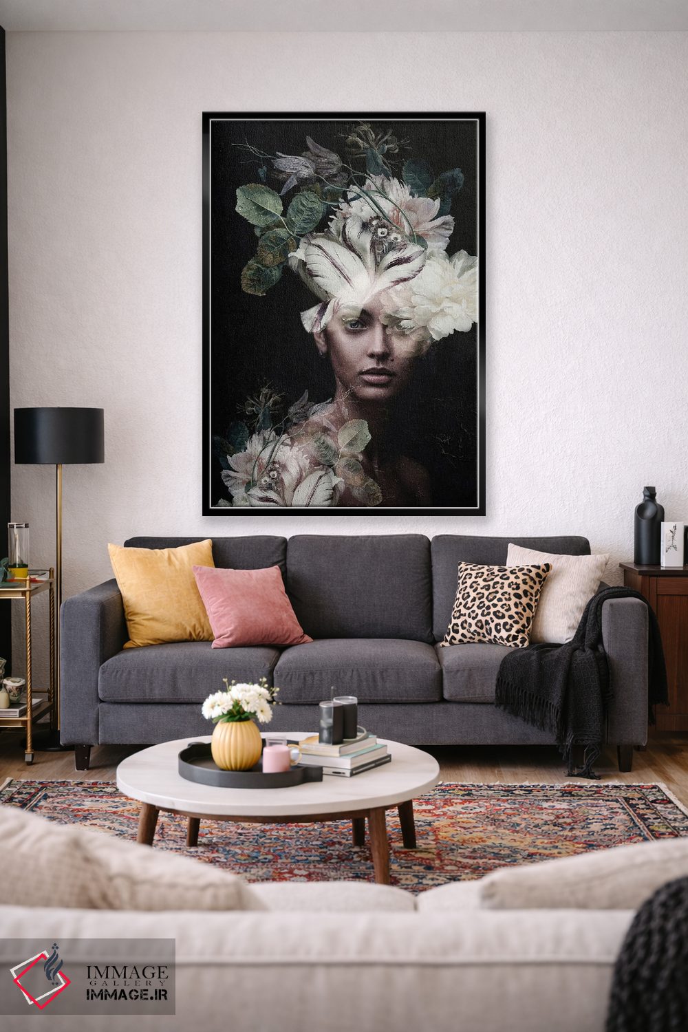 تابلو دکوراتیو زن گیاه شناس II اثر اینکادو - D1B