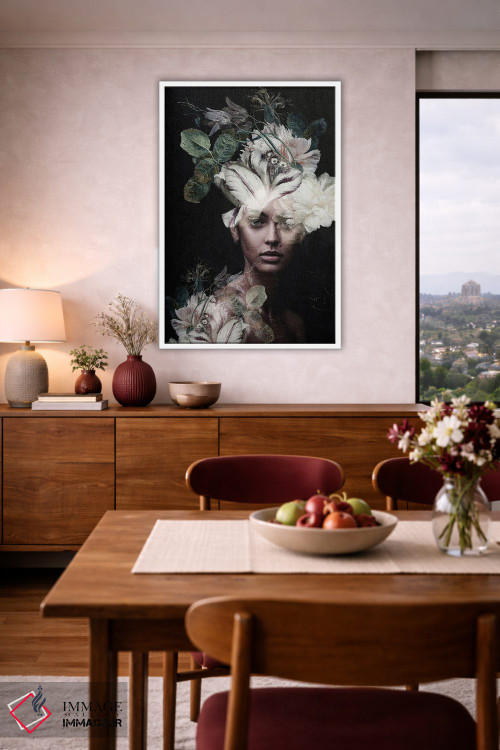 تابلو دکوراتیو زن گیاه شناس II اثر اینکادو - D4W