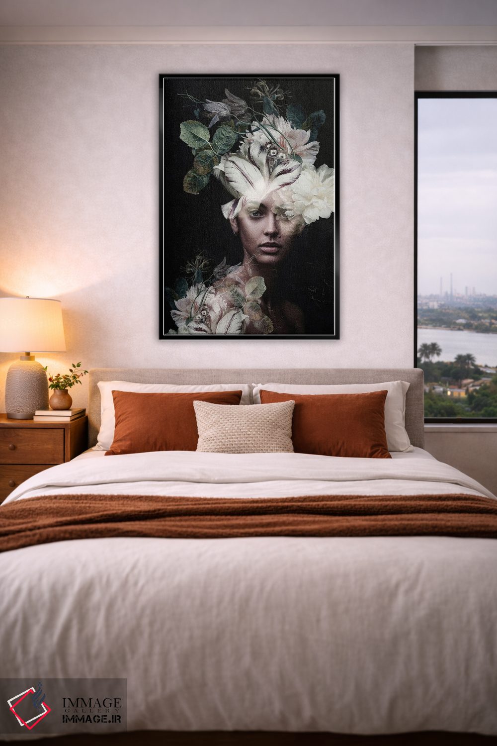 تابلو دکوراتیو زن گیاه شناس II اثر اینکادو - D5B