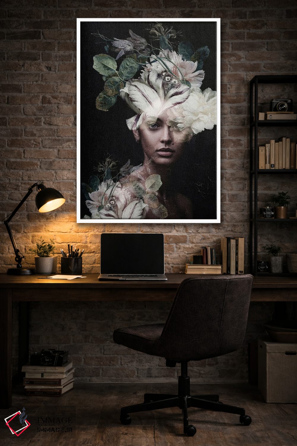 تابلو دکوراتیو زن گیاه شناس II اثر اینکادو - D3W