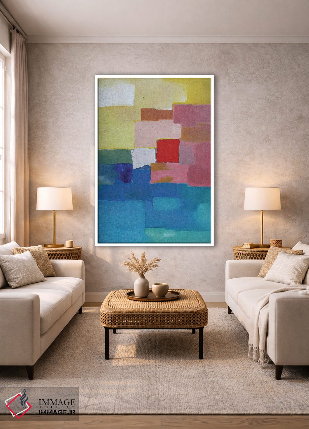 تابلو انتزاعی شکوفایی II اثر اینکادو - D1W