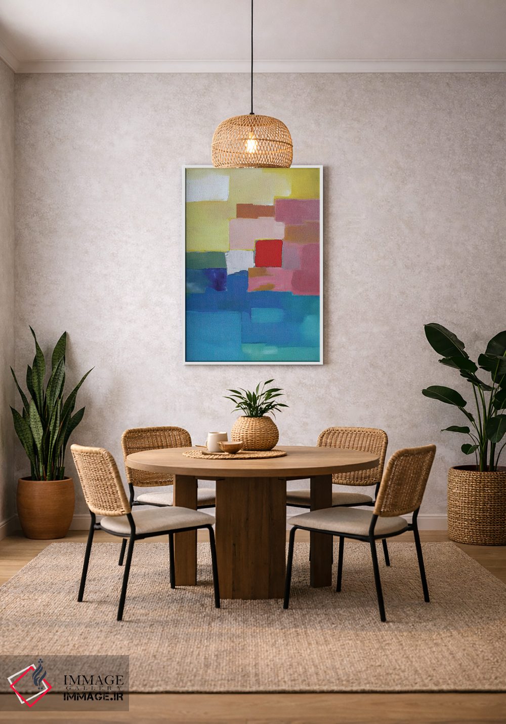 تابلو انتزاعی شکوفایی II اثر اینکادو - D2W