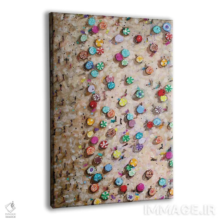 تابلو دکوراتیو روز ساحلی آفتابی اثر استودیو پینت-اینگ - نمای پرسپکتیو محصول