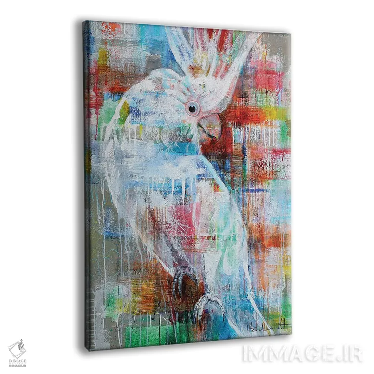 تابلو دکوراتیو پرنده بهشتی اثر استودیو پینت-اینگ - نمای پرسپکتیو محصول