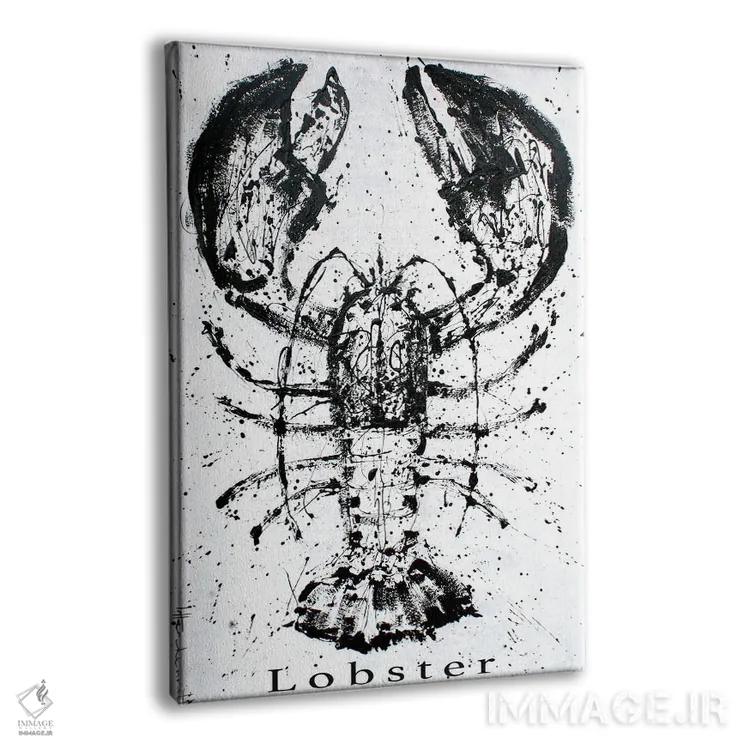 تابلو دکوراتیو خرچنگ سیاه اثر استودیو پینت-اینگ - نمای پرسپکتیو محصول