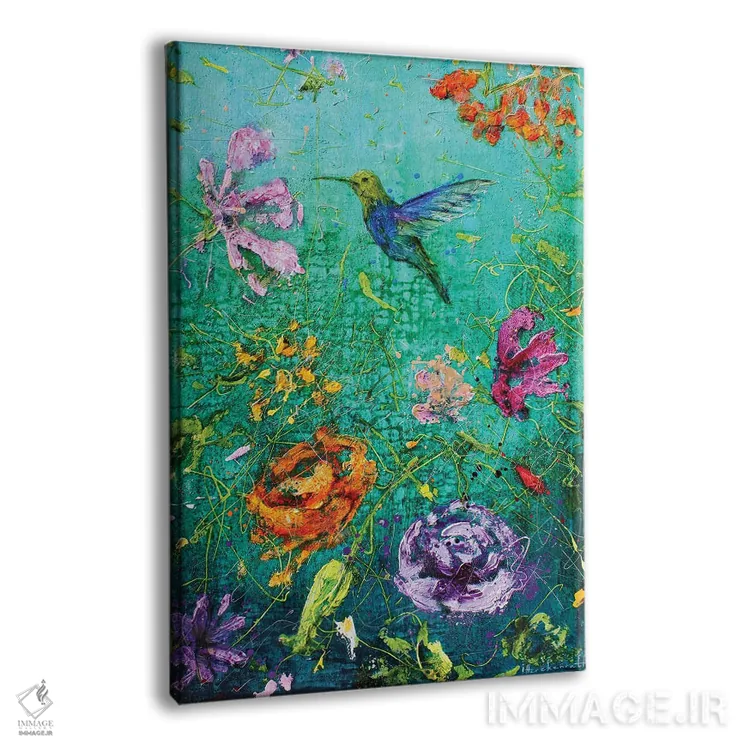 تابلو دکوراتیو بهشت مرغ مگس خوار اثر استودیو پینت-اینگ - نمای پرسپکتیو محصول