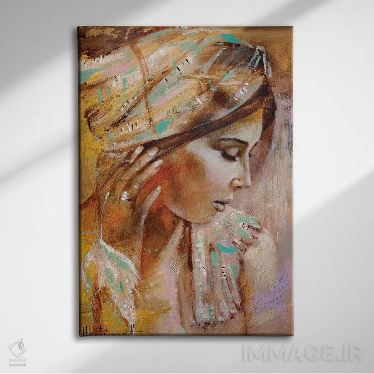 تابلو دکوراتیو حس وحال جزیره ای اثر استودیو پینت-اینگ - نمای روبهرو روی دیوار
