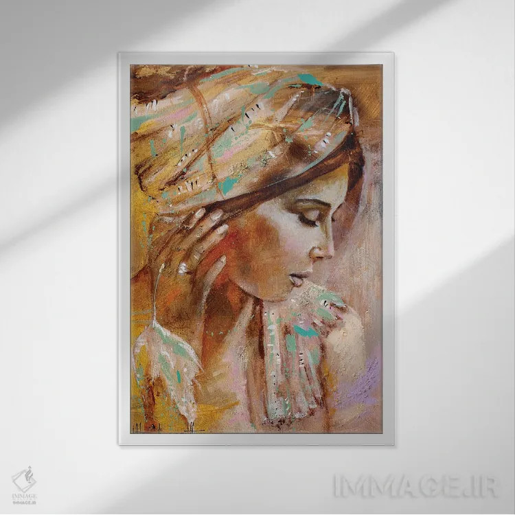 تابلو دکوراتیو حس وحال جزیره ای اثر استودیو پینت-اینگ - نمای قابدار سفید
