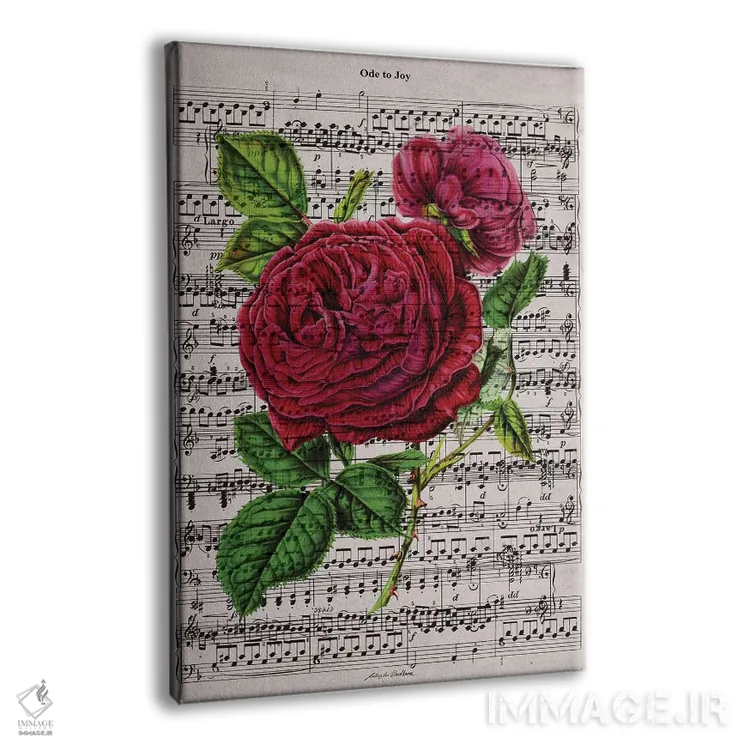 تابلو دکوراتیو سرود شادی اثر فایو بای فایو کالکتیو - نمای پرسپکتیو محصول