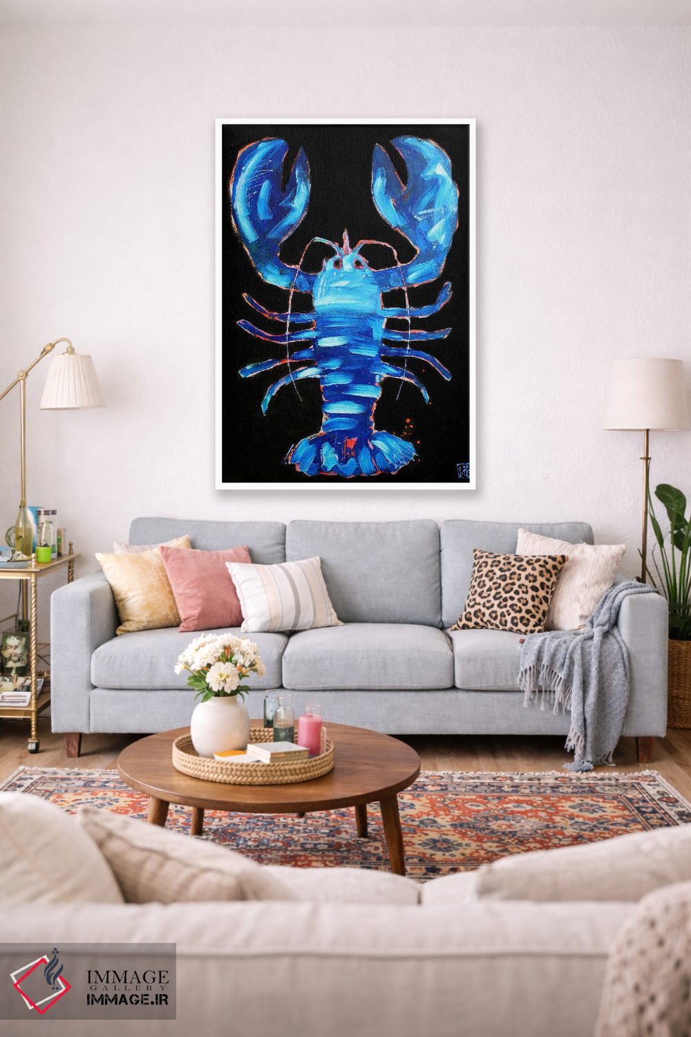 تابلو دکوراتیو خرچنگ آبی اثر استودیو پینت-اینگ - D1W