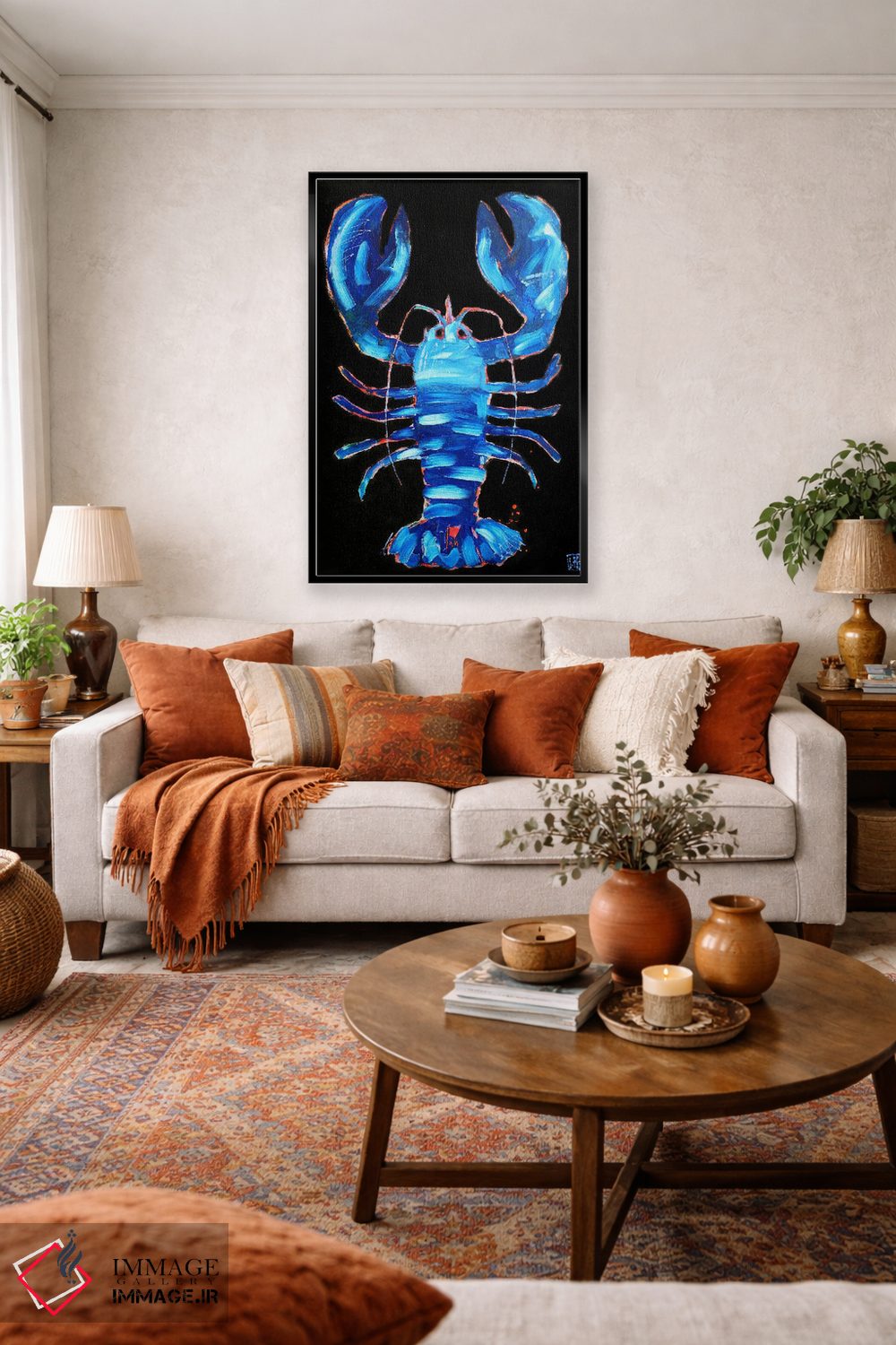 تابلو دکوراتیو خرچنگ آبی اثر استودیو پینت-اینگ - D3B