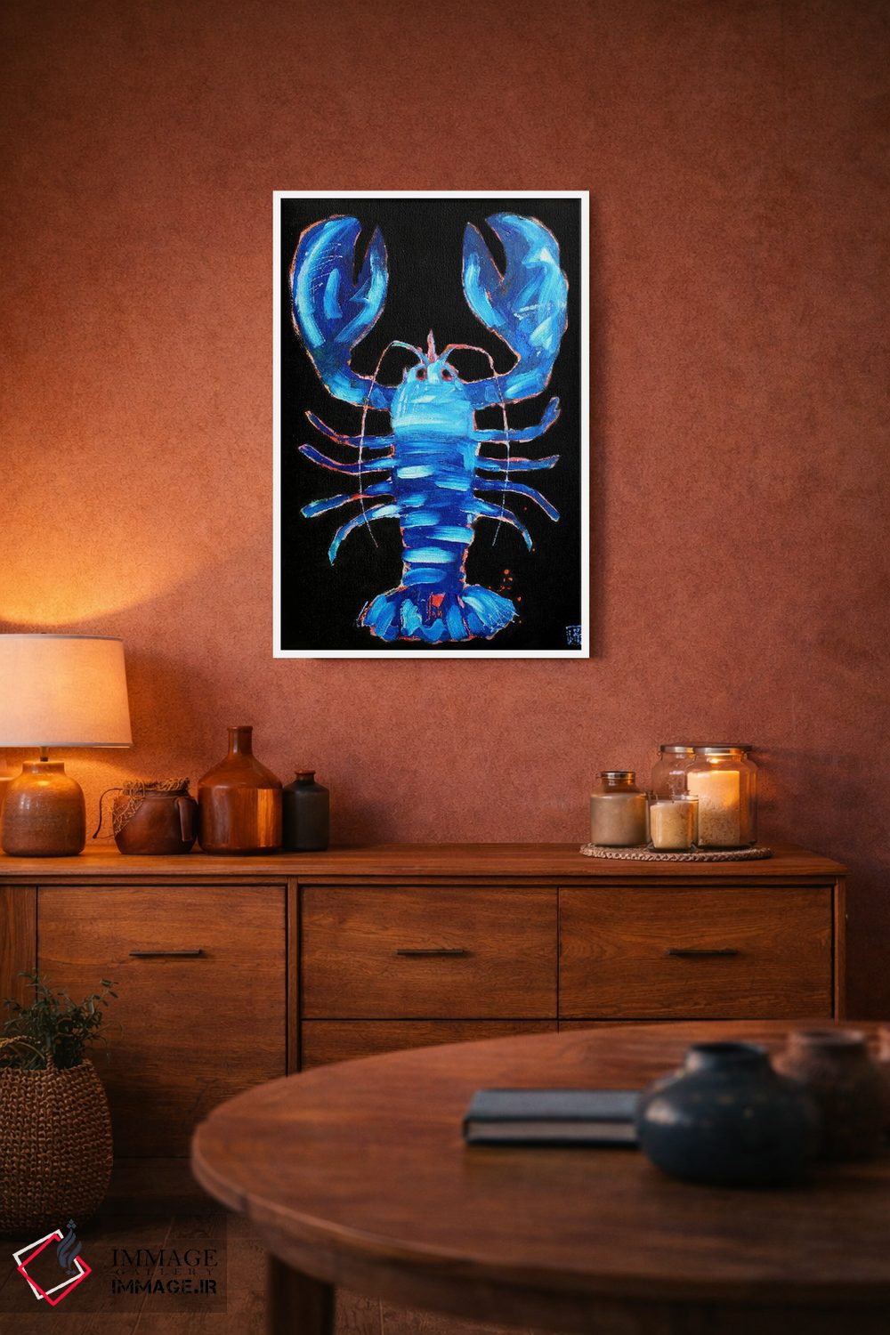 تابلو دکوراتیو خرچنگ آبی اثر استودیو پینت-اینگ - D2W