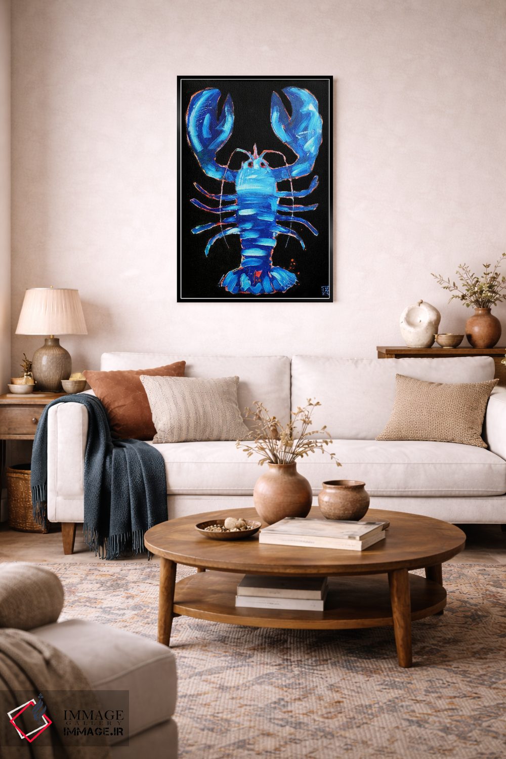 تابلو دکوراتیو خرچنگ آبی اثر استودیو پینت-اینگ - D4B