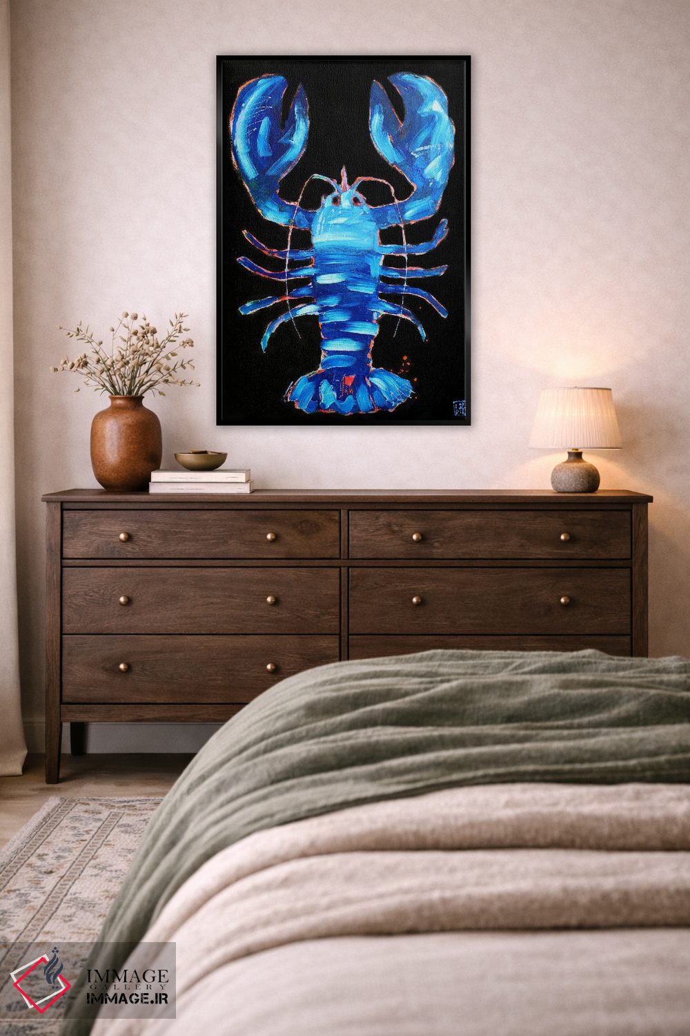 تابلو دکوراتیو خرچنگ آبی اثر استودیو پینت-اینگ - D5B