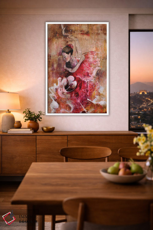 تابلو دکوراتیو روح فلامنکو اثر استودیو پینت-اینگ - D1W