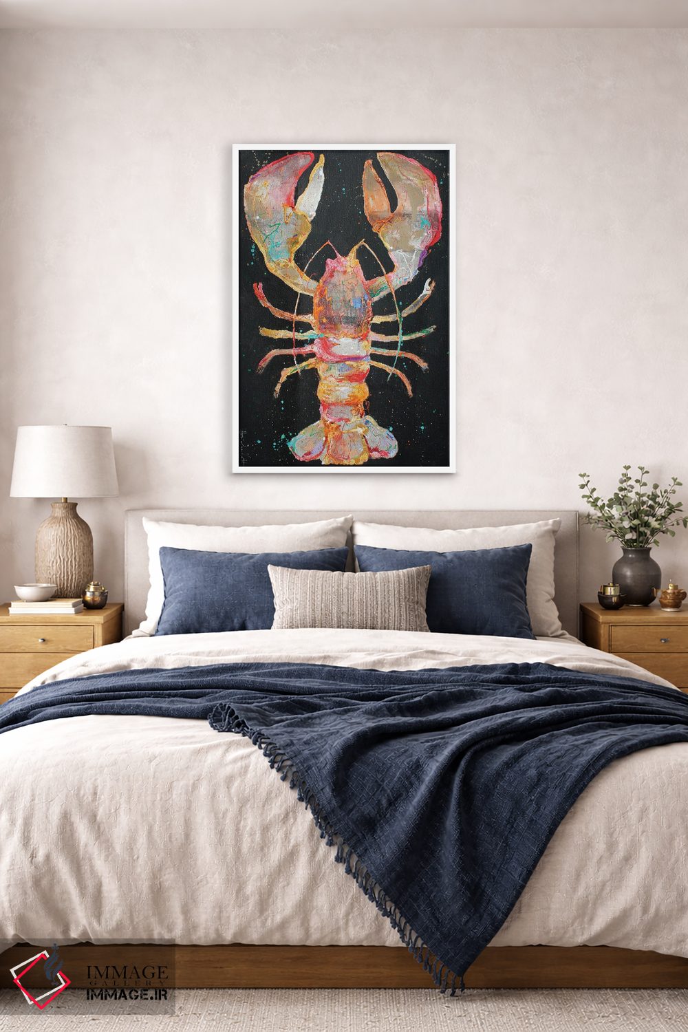 تابلو دکوراتیو خرچنگ هنری II اثر استودیو پینت-اینگ - D5W