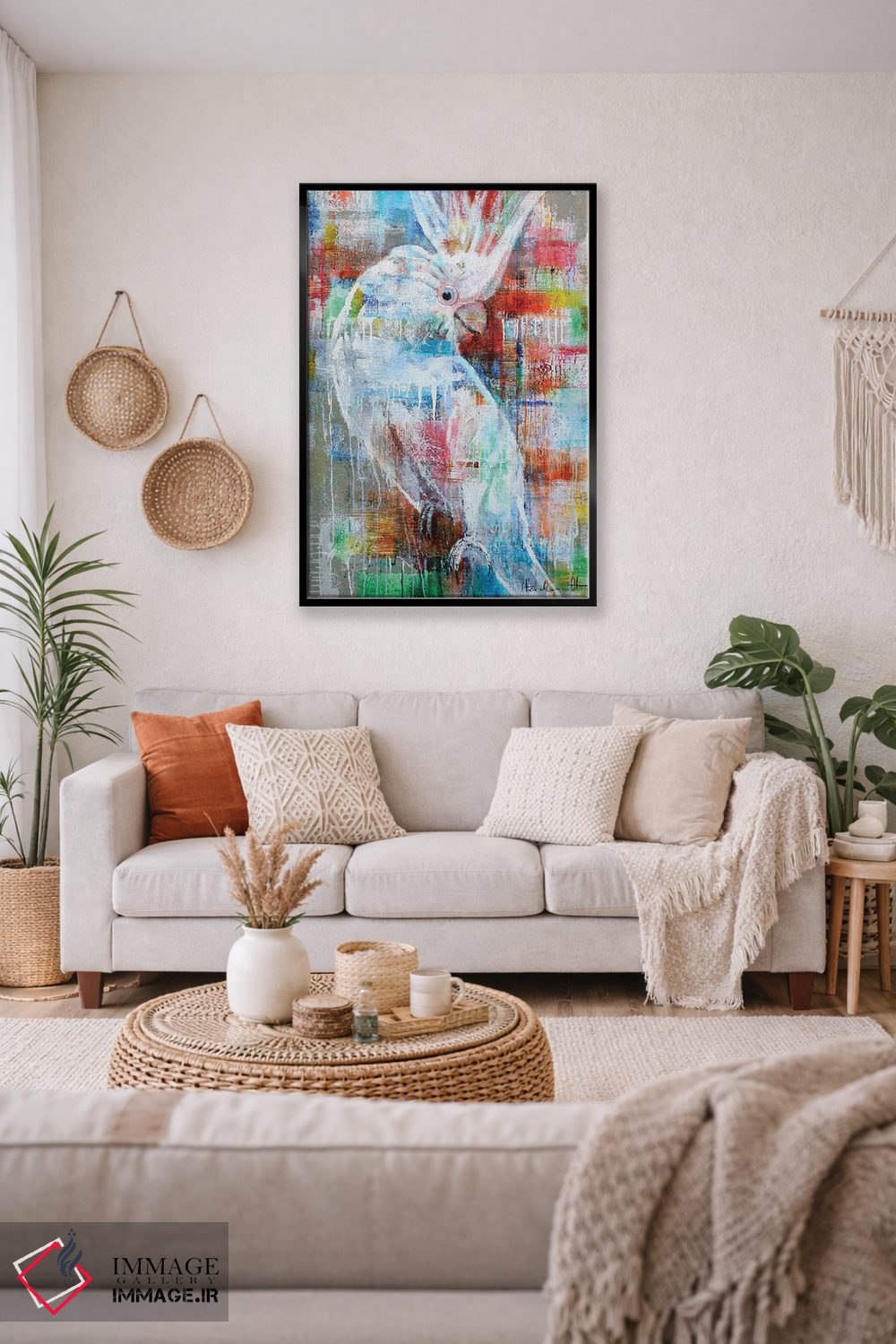 تابلو دکوراتیو پرنده بهشتی اثر استودیو پینت-اینگ - D2B