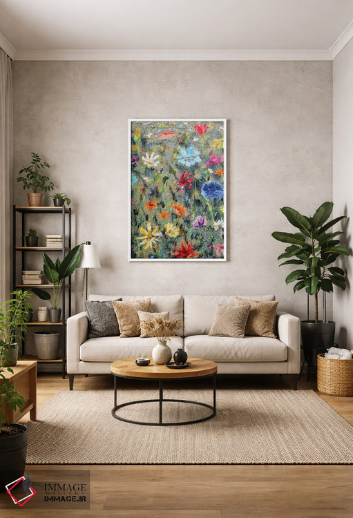 تابلو دکوراتیو گل های وحشی ۵۵ اثر استودیو پینت-اینگ - D1W
