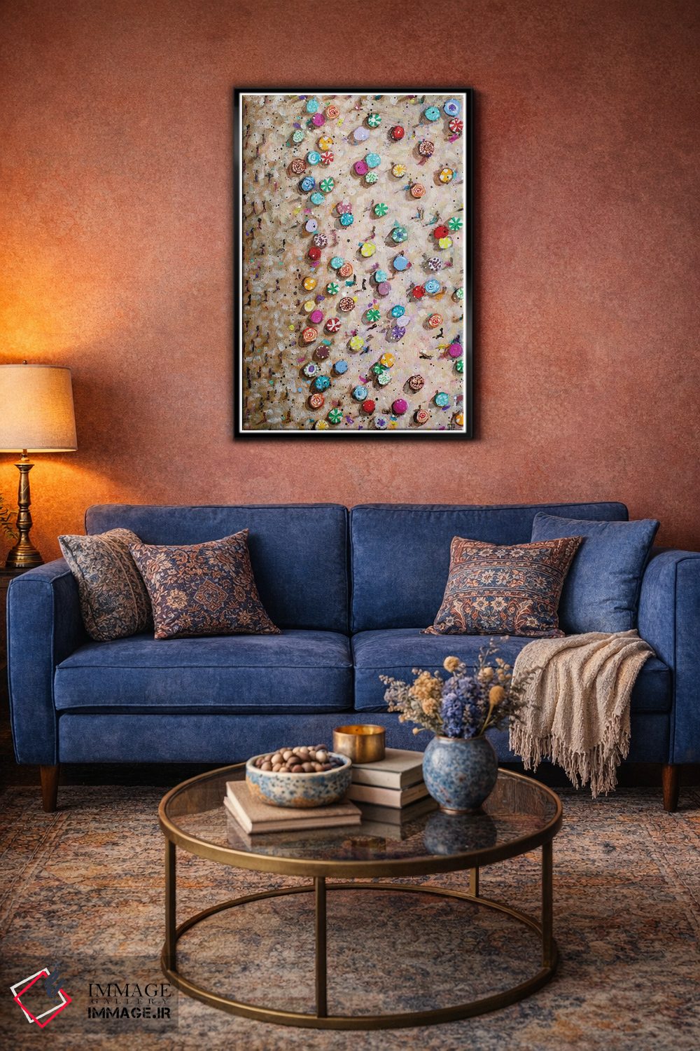 تابلو دکوراتیو روز ساحلی آفتابی اثر استودیو پینت-اینگ - D3B