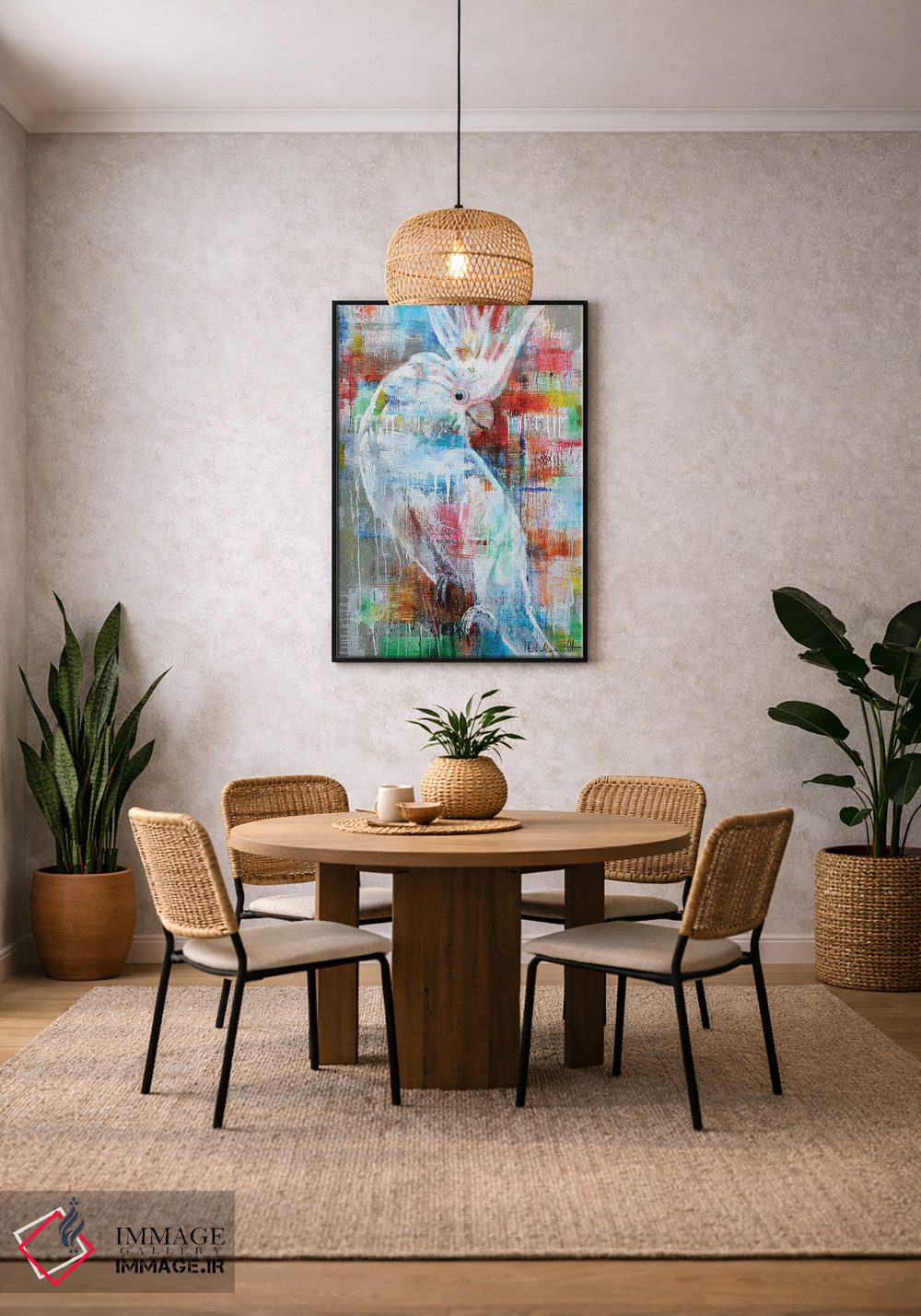 تابلو دکوراتیو پرنده بهشتی اثر استودیو پینت-اینگ - D3B