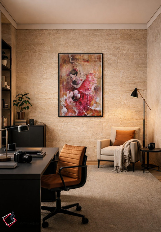 تابلو دکوراتیو روح فلامنکو اثر استودیو پینت-اینگ - D6B