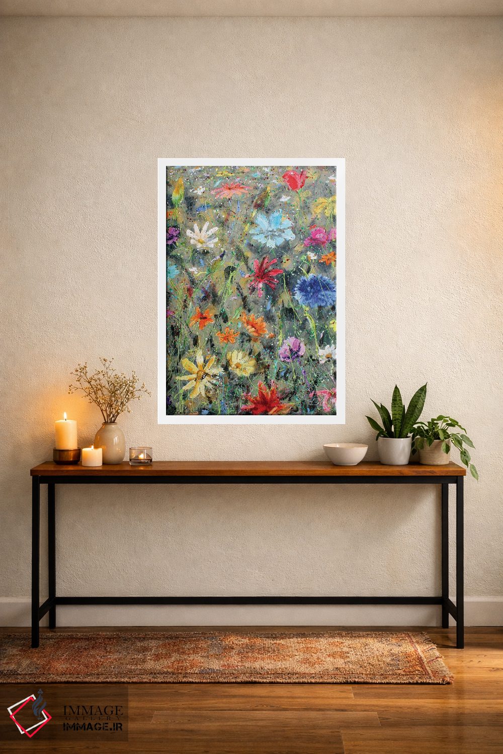 تابلو دکوراتیو گل های وحشی ۵۵ اثر استودیو پینت-اینگ - D2W