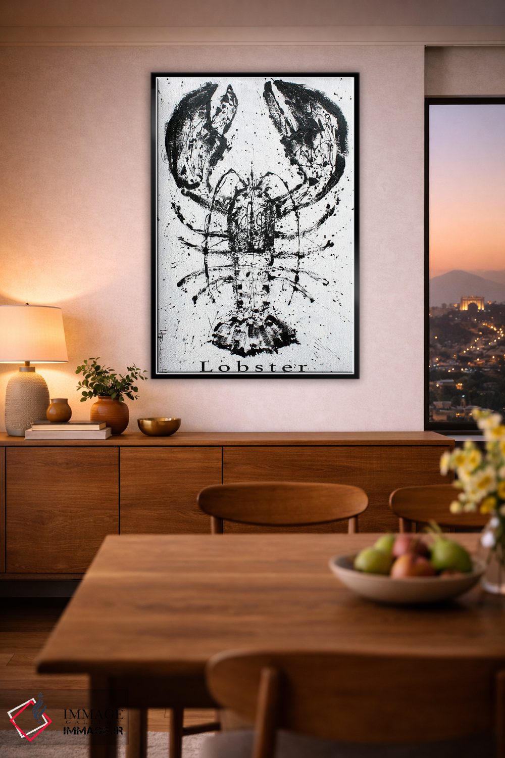 تابلو دکوراتیو خرچنگ سیاه اثر استودیو پینت-اینگ - D4B