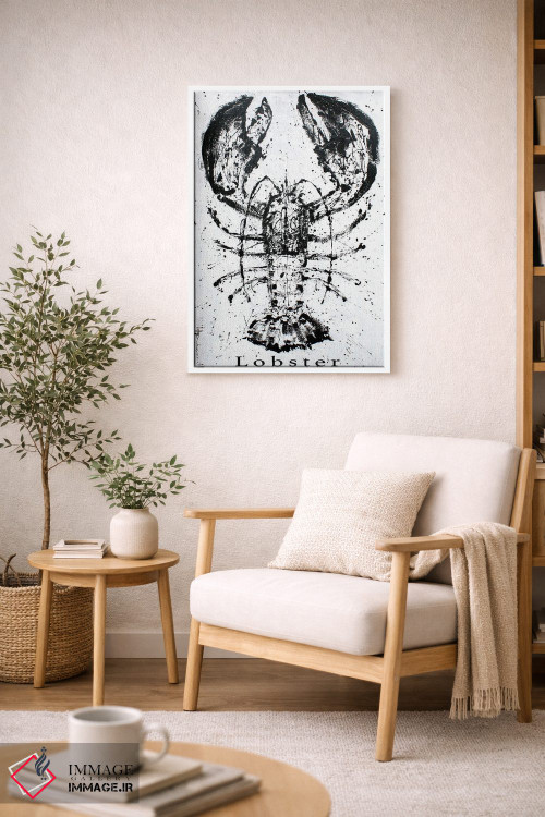 تابلو دکوراتیو خرچنگ سیاه اثر استودیو پینت-اینگ - D6W