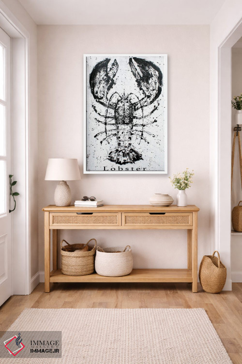 تابلو دکوراتیو خرچنگ سیاه اثر استودیو پینت-اینگ - D5W