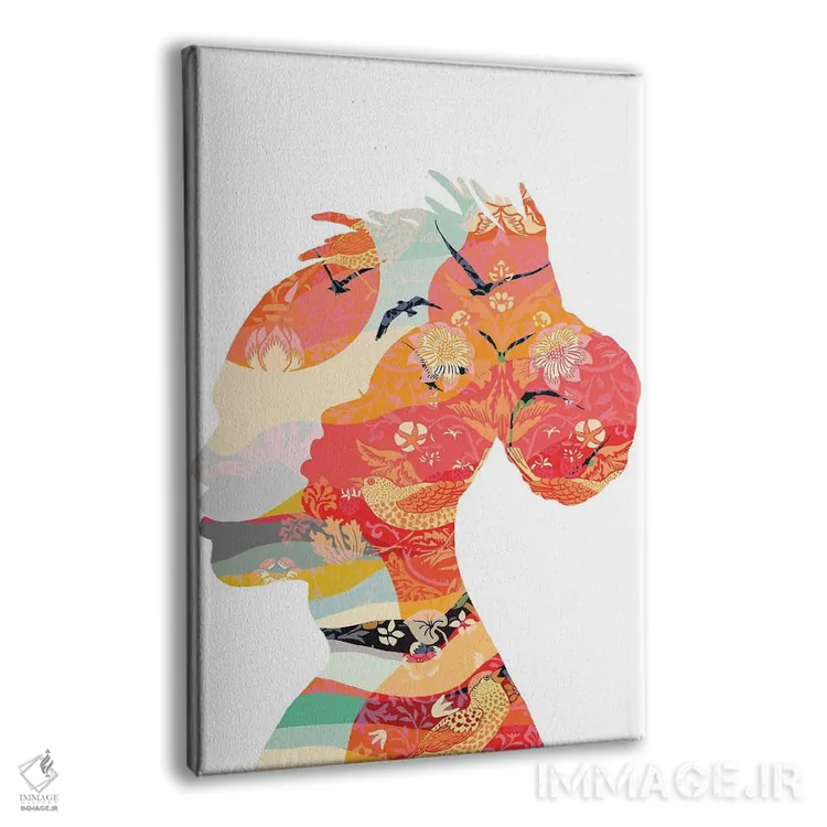 تابلو مدرن دو نفر اثر یوانا هوروات - نمای پرسپکتیو محصول