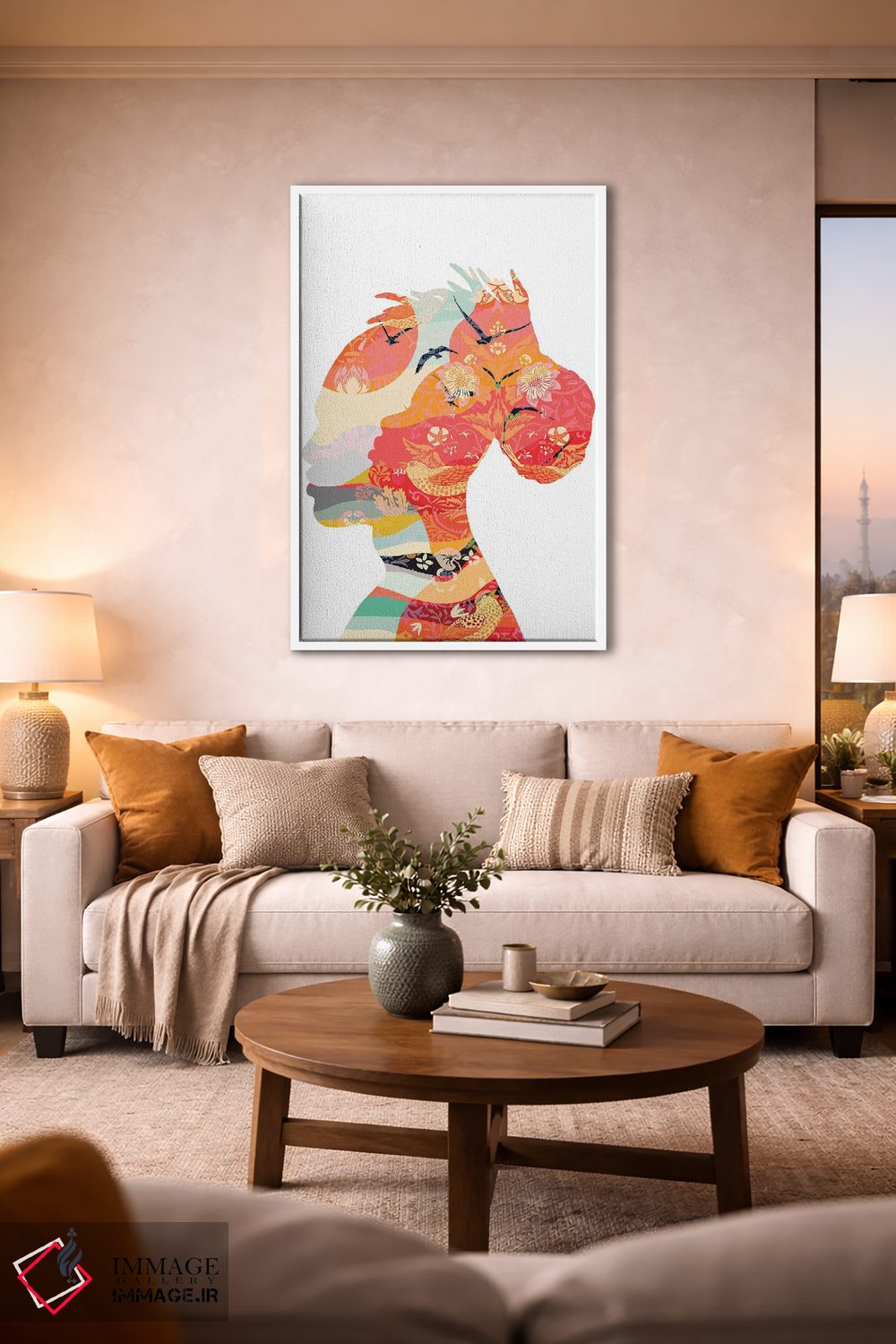 تابلو مدرن دو نفر اثر یوانا هوروات - D1W