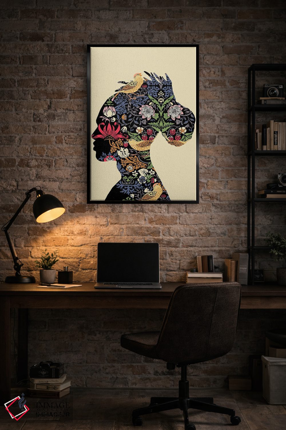 تابلو مدرن مرد آفریقایی تبار اثر یوانا هوروات - D4B